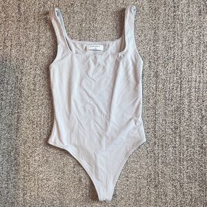 Babaton Gray Bodysuit with Sleek Design